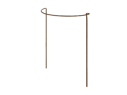Rusty Plant Support Bow Shape
